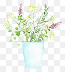 Download Hd Flowerpot Planting Cartoon Transparent - png