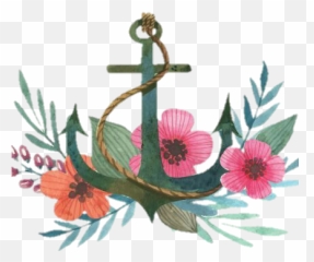 Tattoo Tatuaje Tumblr Ancla Marine Marina Agua - Fleur Ancla Png