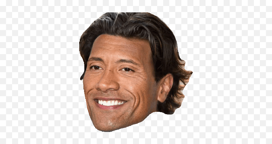 Transparent Pretty The Rock Gif - Bald Celebrities With Hair Png,Dwayne Johnson Png
