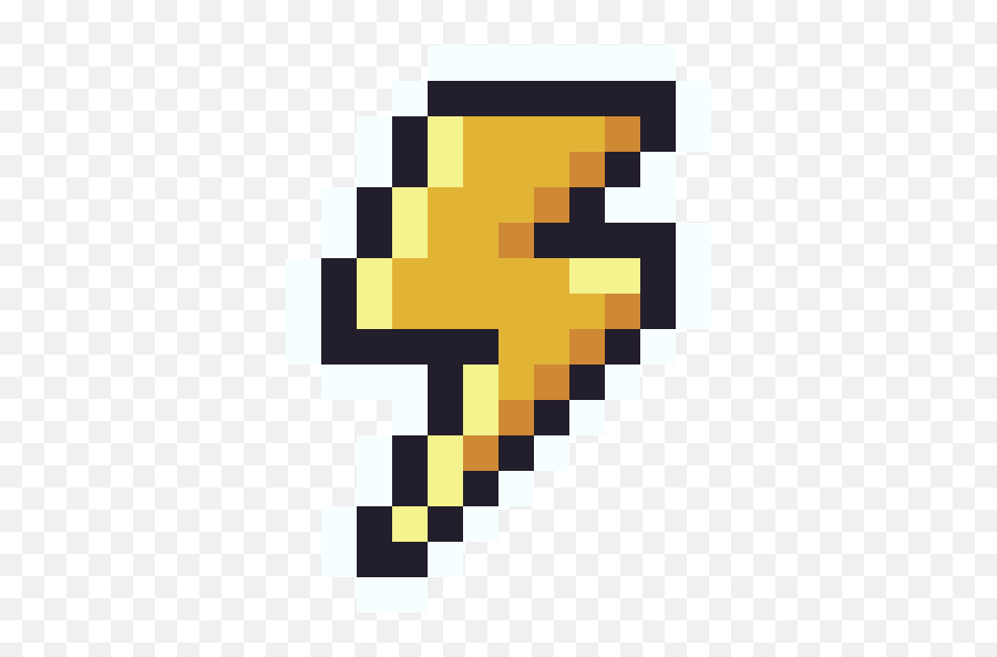 Lightning Icon - Lightning Pixel Png,Lightening Bolt Png