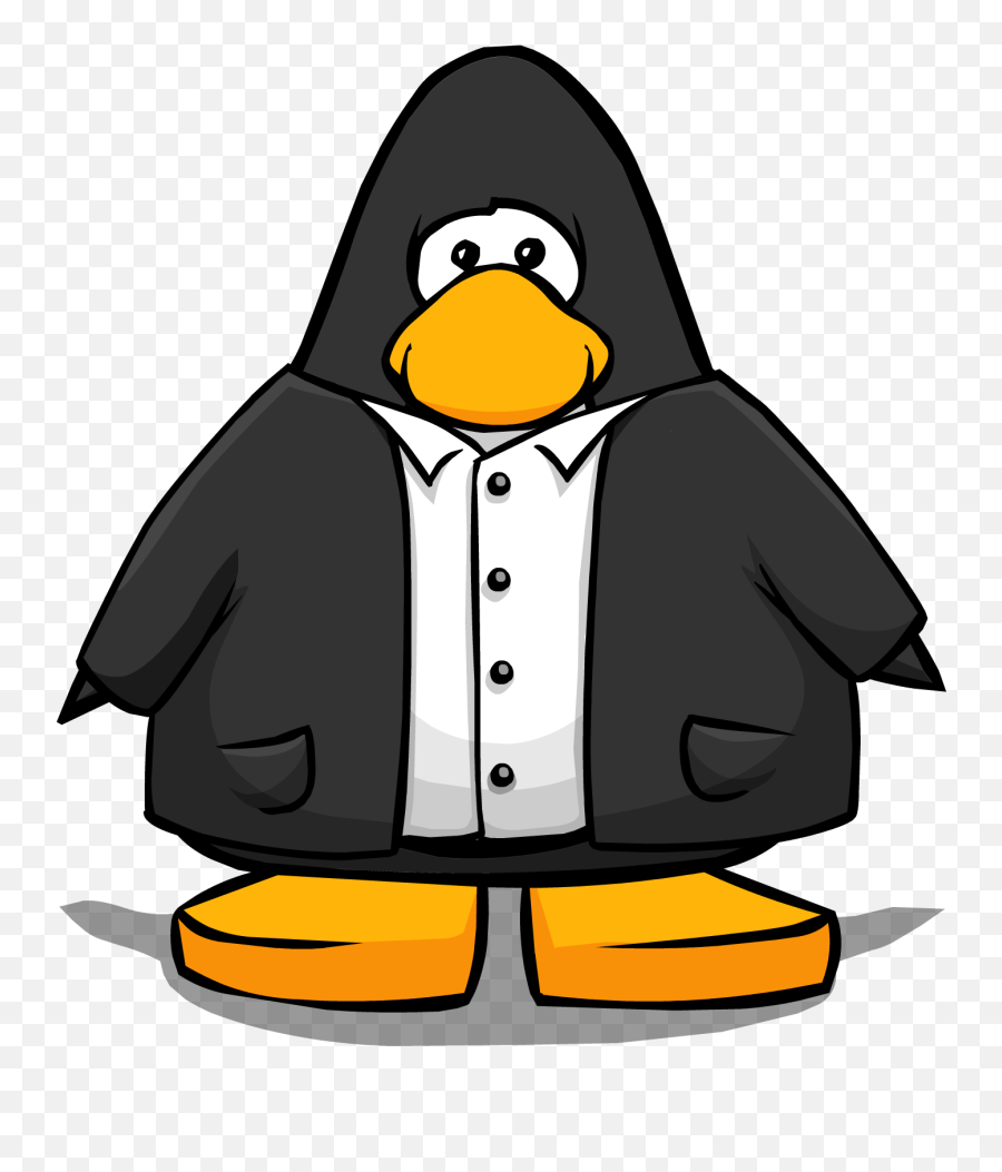 Black Suit From A Player Card - Club Penguin Suit Full Club Penguin Penguin With Shirt Png,Card Suit Png