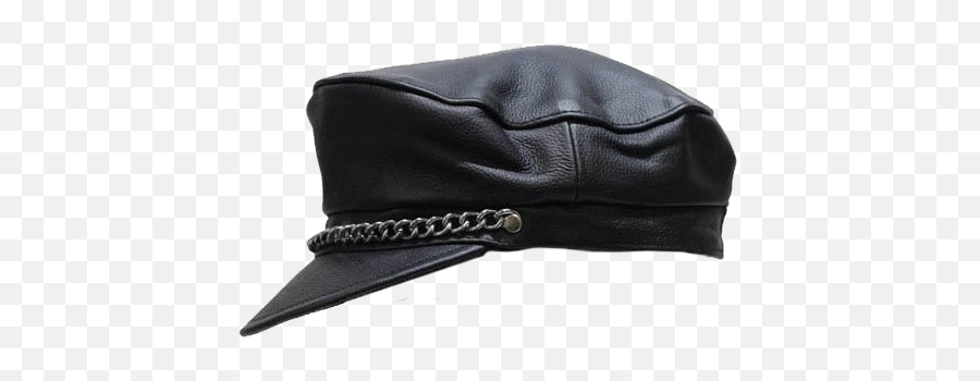 Download Leather Cap With Chain - Transparent Leather Hat Leather Png,Dunce Hat Png