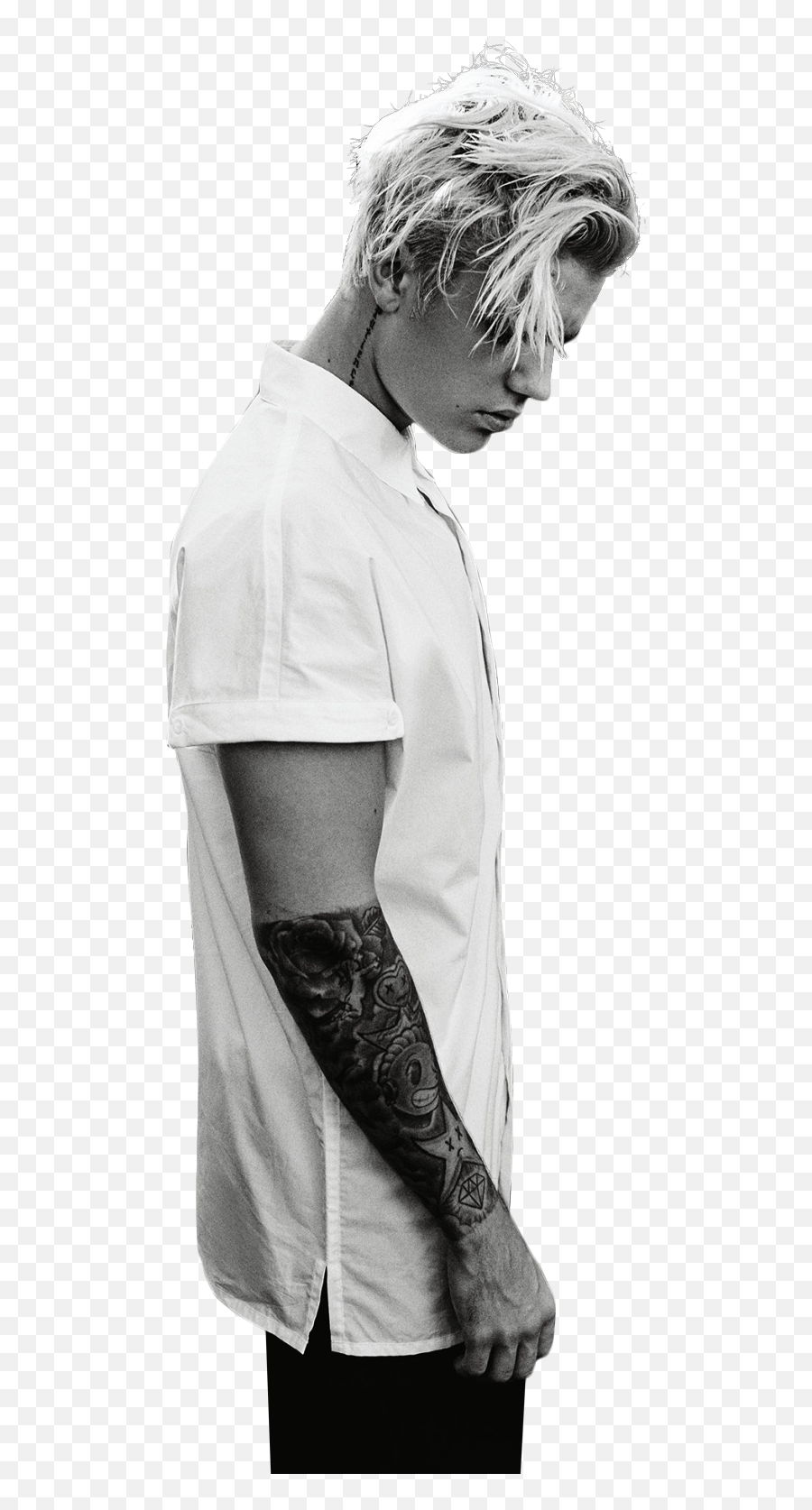 Justin Bieber Black And White Png Image - Purepng Free Portable Network Graphics,Black Person Png