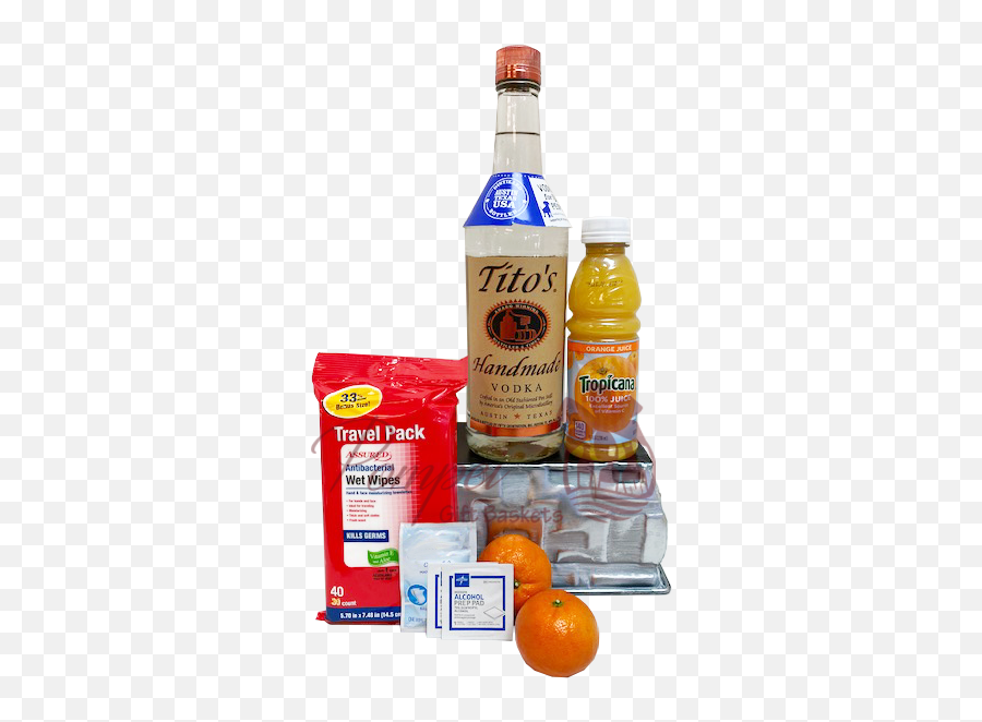 Vitamin C Vodka Gift Basket - Bottle Png,Tito's Vodka Logo Png