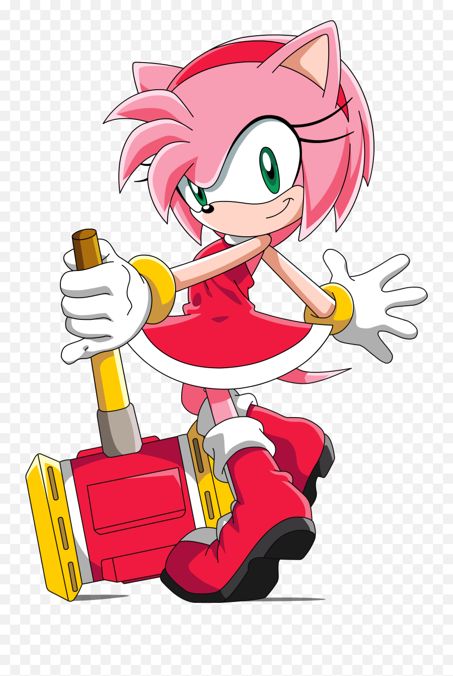 Amy Rose Sonic Cartoon - Sonic X Amy Rose Character Png,Amy Rose Png