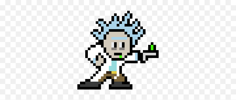 Rick Sanchez - Pixel Video Game Characters Png,Rick Sanchez Png