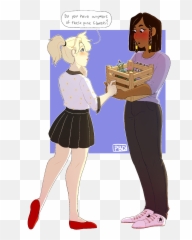Au Where Pharah Works - Mercy X Fanart png