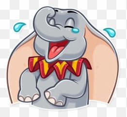 Dumbou201d Stickers Set For Telegram - Cartoon Png,Dumbo Png