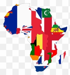 Blank Map Of Usa Png - Flag Map Of Colonial Africa Sub Saharan
