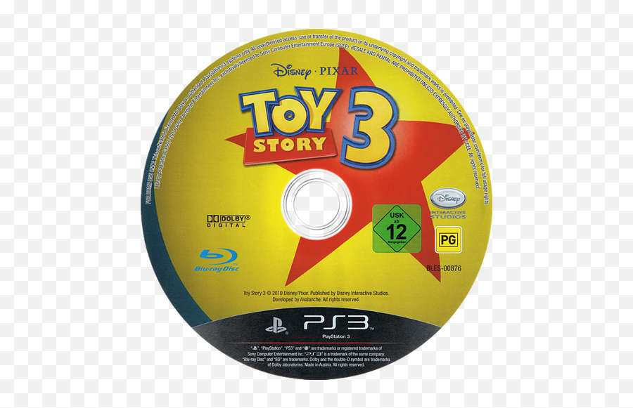 Bles00876 - Toy Story 3 Playstation 3 Disc Png,Toy Story 3 Logo