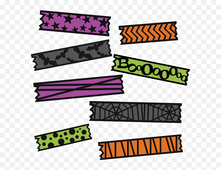 Halloween Washi Tape Svg Cut File For - Free Printable Washi Tape Halloween Png,Washi Tape Png