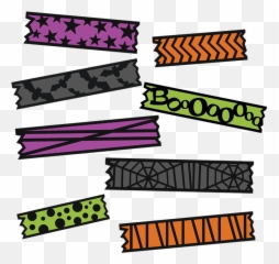 Halloween Washi Tape Svg Cut File For - Free Printable Washi Tape Halloween Png,Washi Tape Png