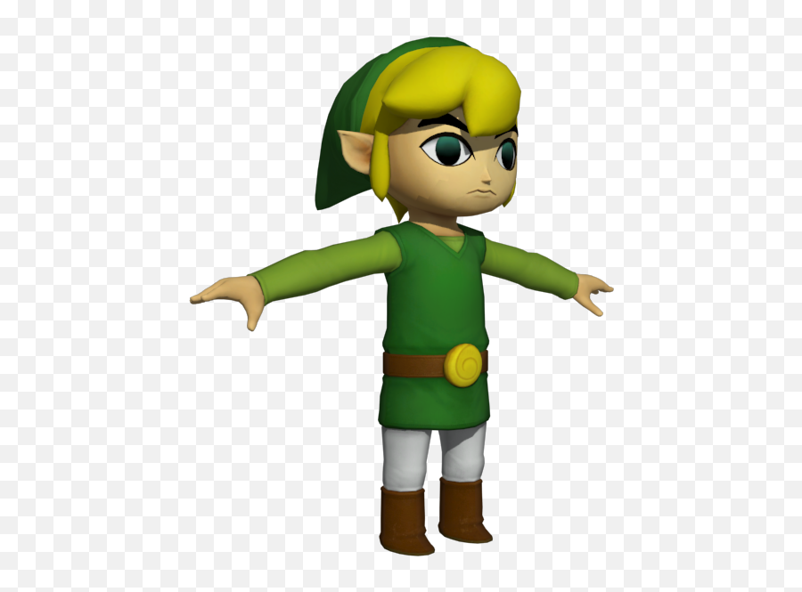 Wii U - Toon Link T Pose Png,Toon Link Transparent