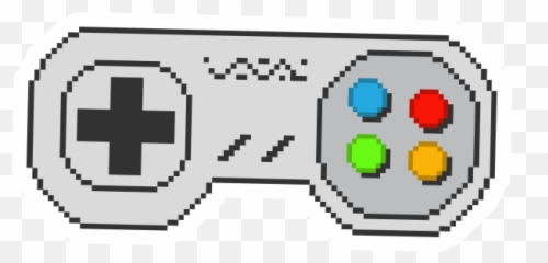 Pixel Art Gamepad Stickers Png - Controller
