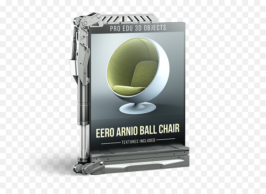 Eero Aarnio Ball Chair 3d Model - Pro Edu Horizontal Png,Grunge Icon Tutorial