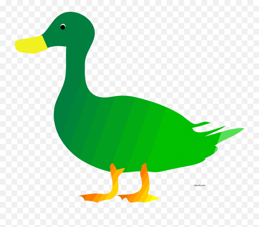 Green Field Clipart Duck Design - Green Duck Clipart Png,Duck Clipart Png