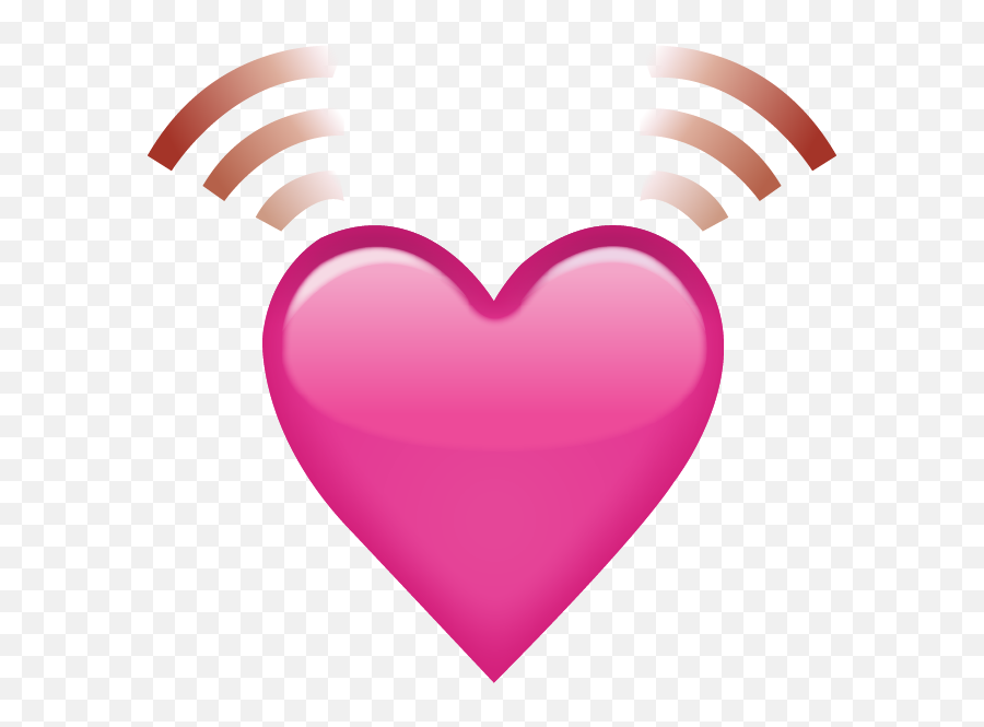 Beating Pink Heart Emoji - Heart Emoji Beating Png,Iphone Icon Meanings Heart Rate