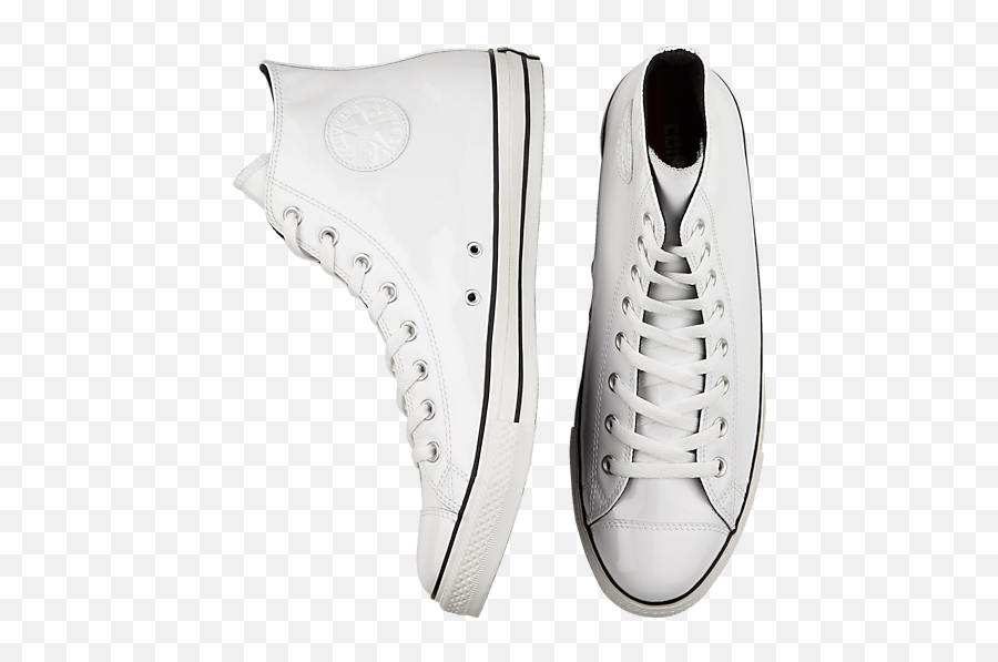 Converse White Patent High - Top Tennis Shoes High Top Patent Converse White Png,Converse All Star Icon
