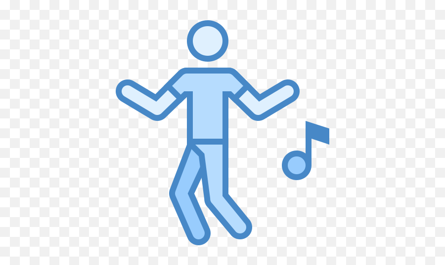 Dancing Icon In Blue Ui Style - Dance Icon Blue Png,Dancing Icon Png