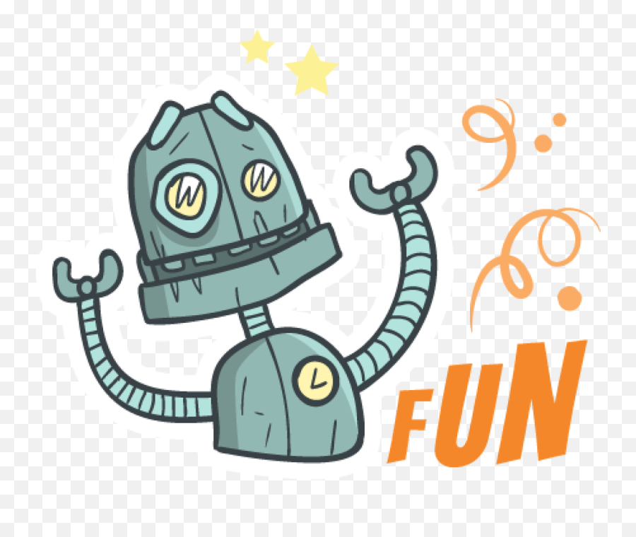 Funny Cartoon Old Metal Robot Character Online Template - Robo Android Desenho Png,Facebook Robot Icon