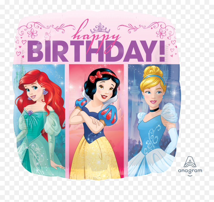 Disney Princess Dream Hbd Balloon U2013 Balloonatics Designs - Disney Princesses Helium Balloons Png,Disney Princess Icon