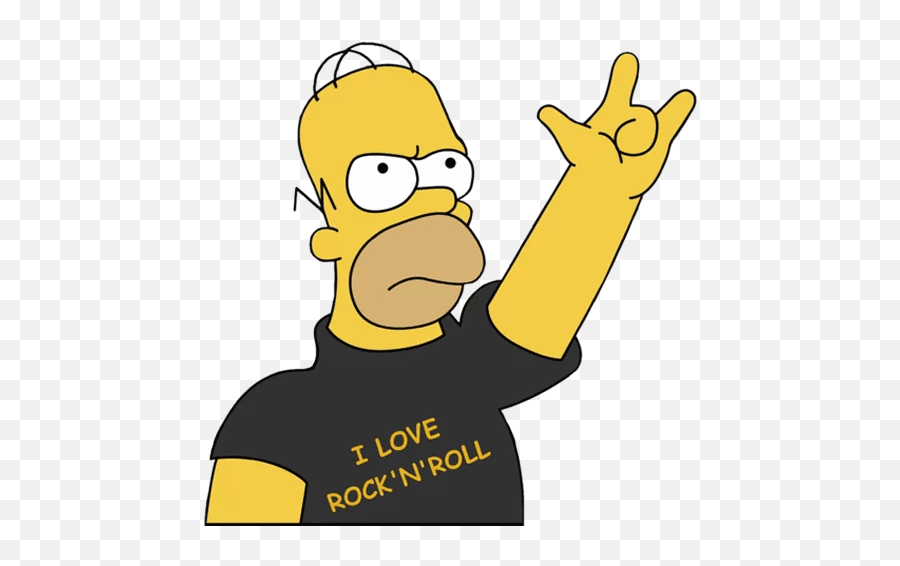 Free Png Images - Dlpngcom Rock And Roll Simpson,Cartoon Rock Png