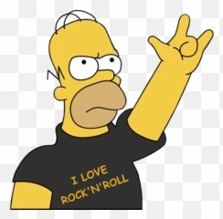 Free Png Images - Dlpngcom Rock And Roll Simpson,Cartoon Rock Png