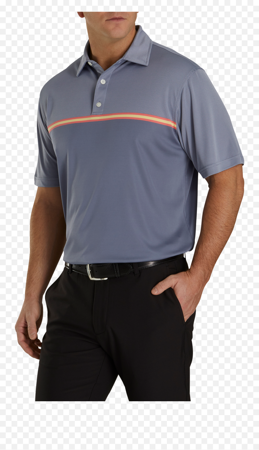 Jacquard Top Colour Block Self Collar - Previous Season Style Png,Footjoy Myjoys Icon