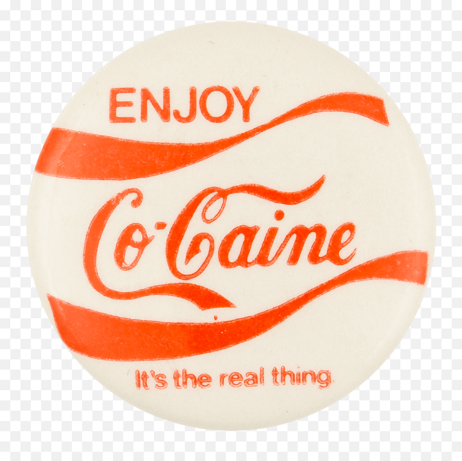 Enjoy Cocaine White Busy Beaver Button Museum - Soccer Ball Png,Cocaine Transparent Background