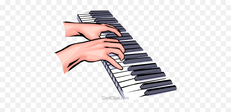 Hands Playing Piano Clipart - Hands On Piano Clipart Png,Piano Png