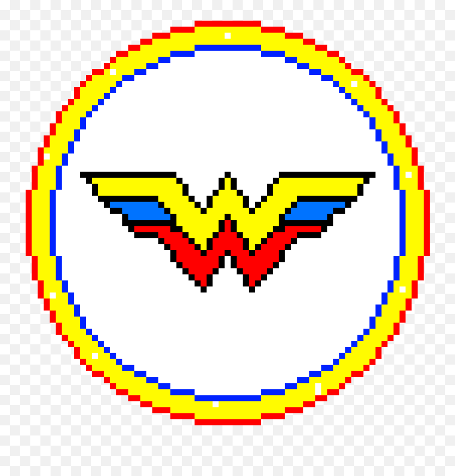 Pixilart - Wonder Woman Logo By Thatpiratedj 41 Block Circle Minecraft Png,Wonder Woman Logo Png