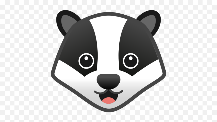 Badger Emoji - Badger Emoji Png,Panda Emoji Png