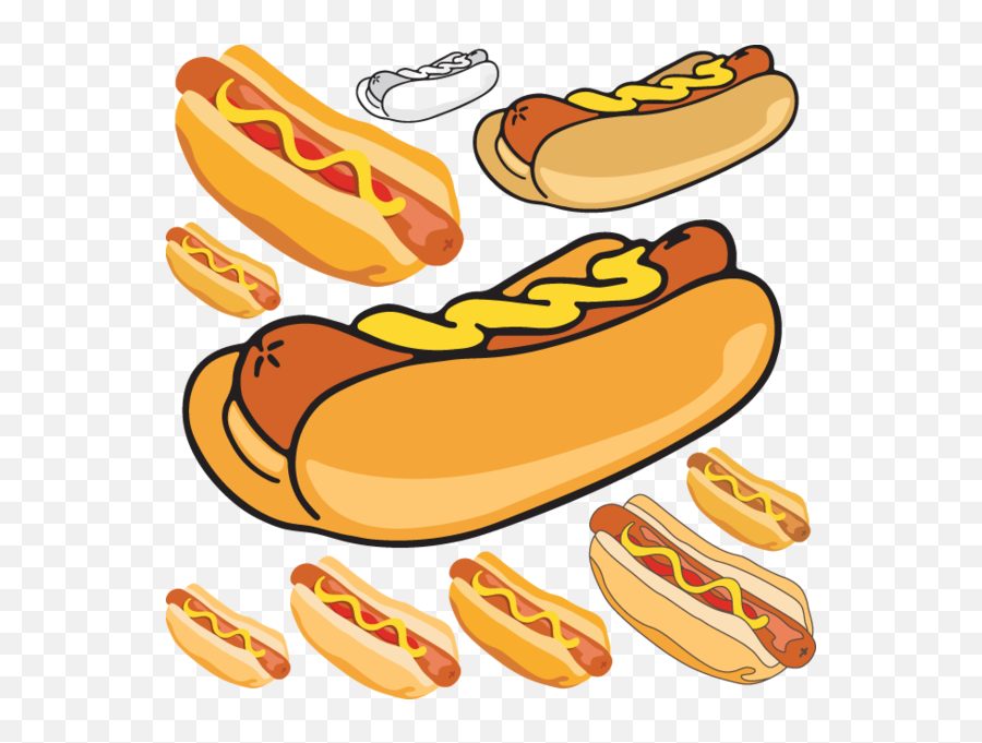 Clipart Food Hot Dog Transparent Free - Hot Dog Cartoon Pic Png,Hotdog Png