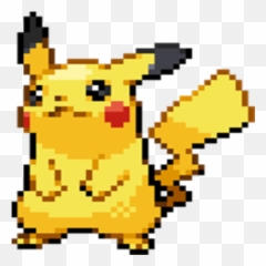 Transparent Sprite Pikachu Picture - Pixel Art Png