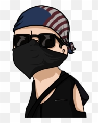 Terracid As Hackerman Thug - Wankul Terracid Thug Clipart Thug Life Photo Cartoon Png,Thug Life Glasses Transparent Background