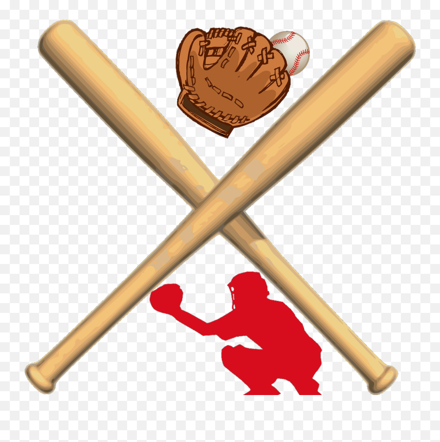 Sport Baseball Cacher - Crossed Baseball Bats Png Transparent Baseball Bats Png,Baseball Bat Transparent Background
