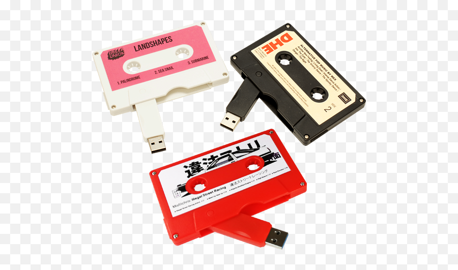 Cassette Tape Usb Storage Drives - Cassette Tape Usb Stick Png,Cassette Tape Png