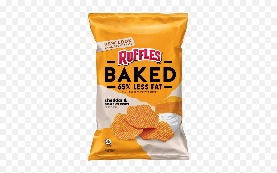 Baked Cheddar Sour Cream Flavored - Lays Baked Sour Cream And Cheddar Png,Ruffles Png