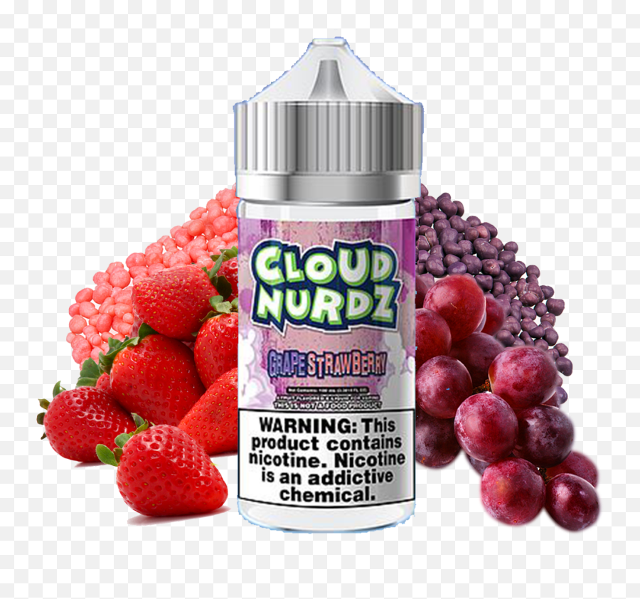 Cloud Nurdz - Cloud Nurdz Grape Strawberry 100ml Png,Vape Cloud Png