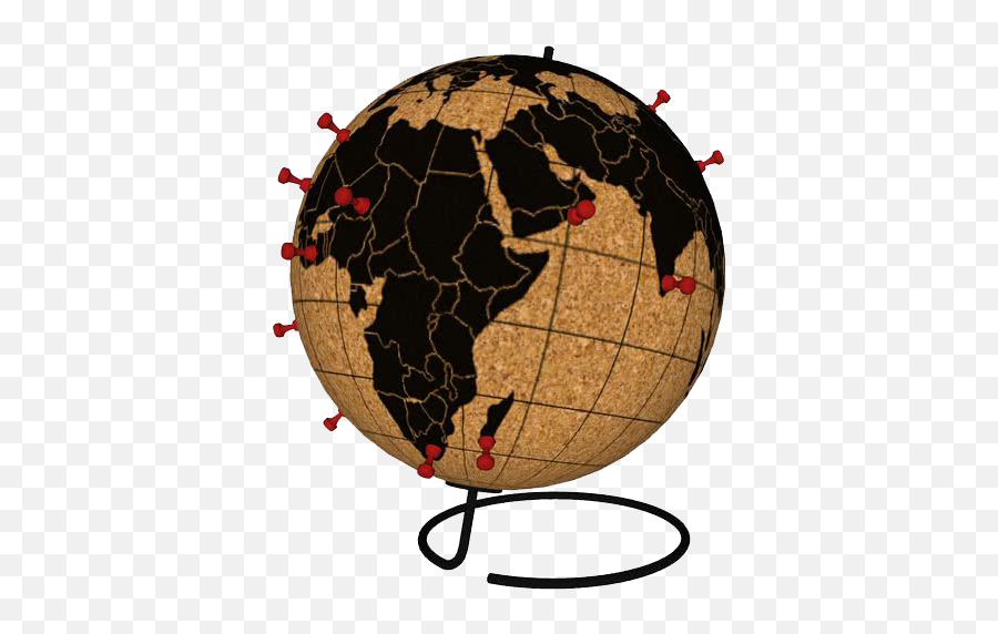World Map Rotating Globe Png Image Hd - Flair Rugs,Globe Emoji Png