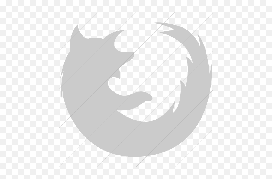 Iconsetc Simple Light Gray Socialmedia Firefox Icon - Mozilla Icon Orange Png,Firefox Icon Png