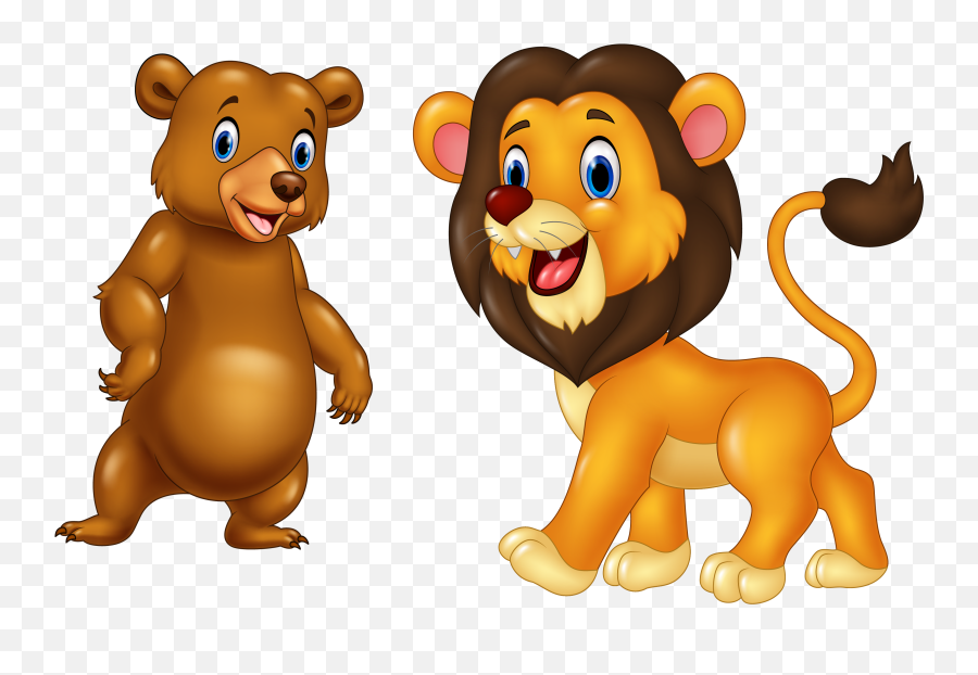 Clipart Transparent Cute Animals - Transparent Background Cute Cartoon Lion Png,Cute Animals Png