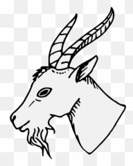 Goat - Clipart Goat Head Logo Png,Goat Head Png