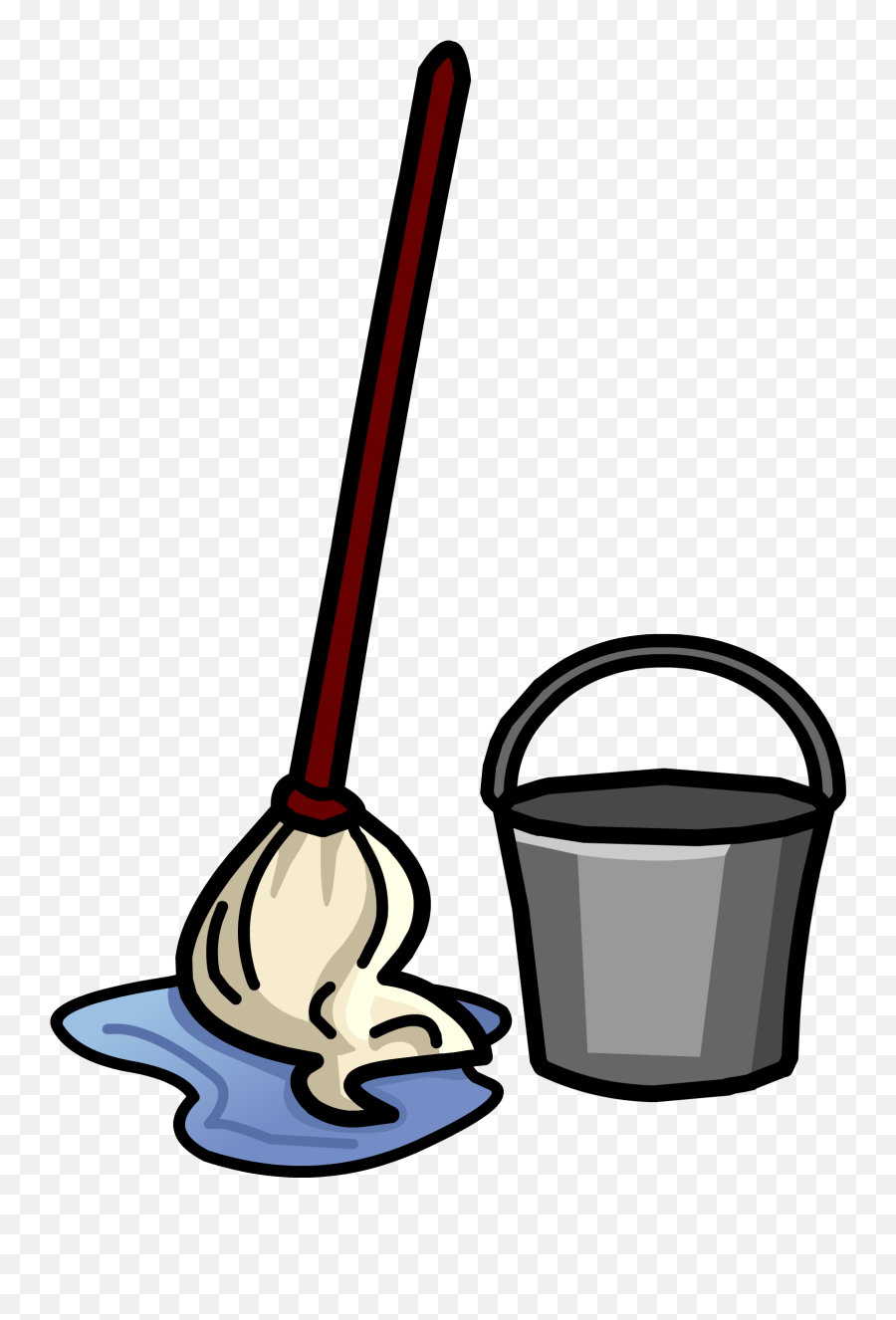 Janitor Cleaning Ucket Transprent Png - Mop And Bucket Clipart Png,Mop Png