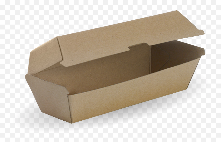 Compostable Hot Dog Bioboard Box - Cardboard Packaging For Food Png,Cardboard Box Transparent