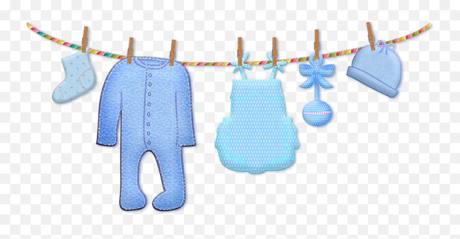 Baby Clothes Clothesline Socks - Baby Boy Clothesline Clipart Png,Baby Clothes Png