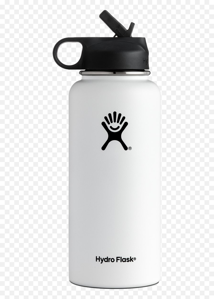 White Hydro Flask Png File - White Hydro Flask With Straw Lid,Hydro Flask Png