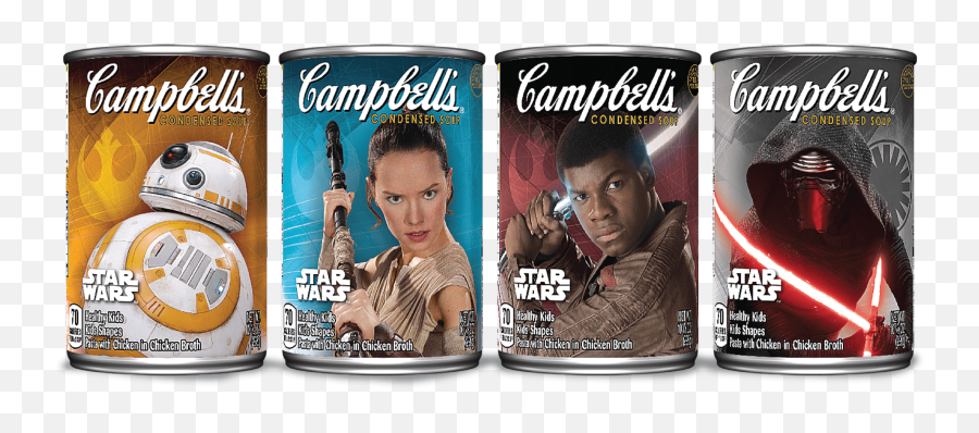 New Star Wars The Force Awakens Campbellu0027s Soup Cans - Soup Png,Campbells Soup Logo