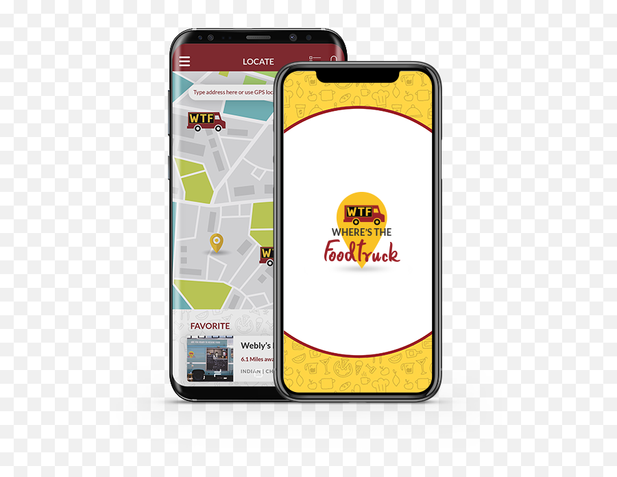 Your Iphone Or Android - Food Truck Tracker App Png,Webly Logo