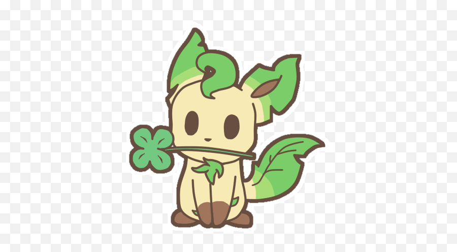 Leafy The Leafeon Leaf Nation Leader Pokémon Amino - Leafeon Clover Png,Leafeon Transparent